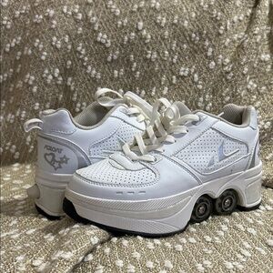 AGLOAT Sneakers with Roller Wheels, women’s 7